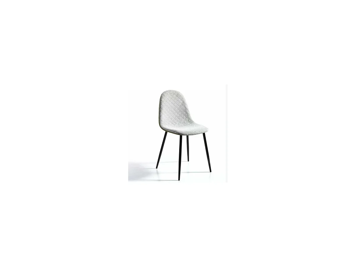 Pack de 4 sillas modelo SORAYA acabado tela verde claro, 45 x 53 x 87cm (largo x ancho x a