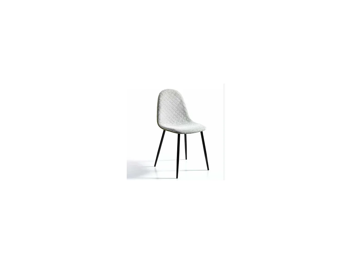 Pack de 4 sillas modelo SORAYA acabado tela verde claro, 45 x 53 x 87cm (largo x ancho x a