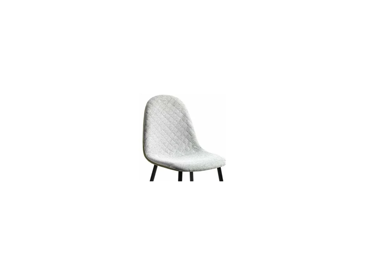 Pack de 4 sillas modelo SORAYA acabado tela verde claro, 45 x 53 x 87cm (largo x ancho x a