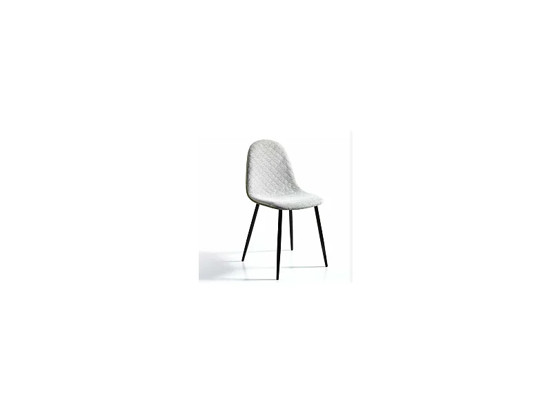 Pack de 4 sillas modelo SORAYA acabado tela verde claro, 45 x 53 x 87cm (largo x ancho x a