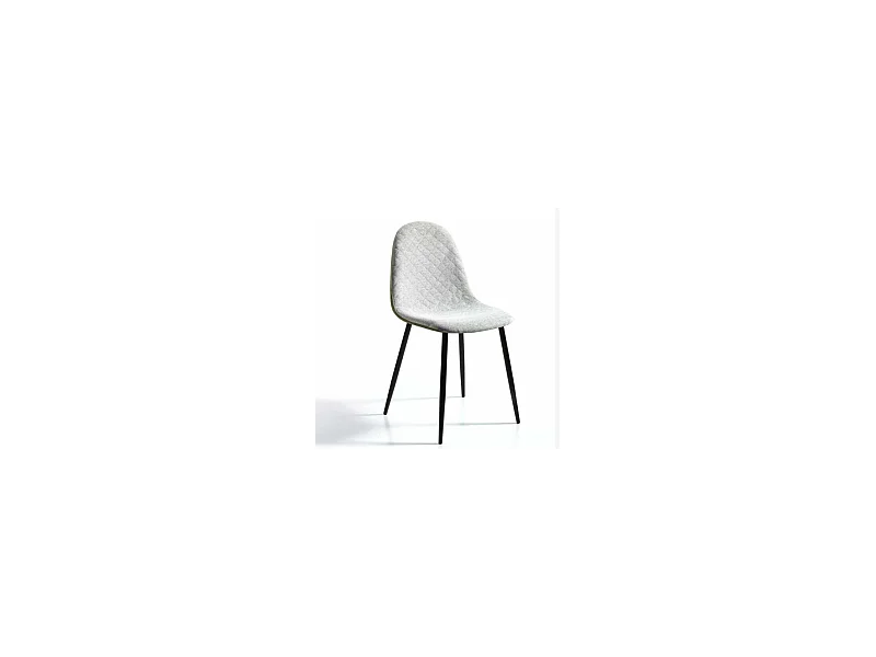 Pack de 4 sillas modelo SORAYA acabado tela verde claro, 45 x 53 x 87cm (largo x ancho x a