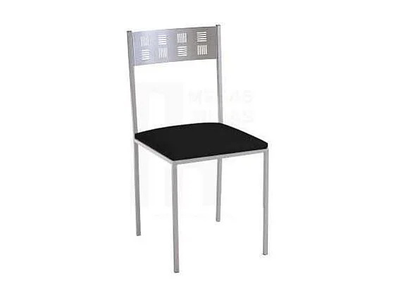 Pack de 4 sillas para salón o cocina acabado negro, 83 cm(alto)46 cm(ancho)39 cm(largo)