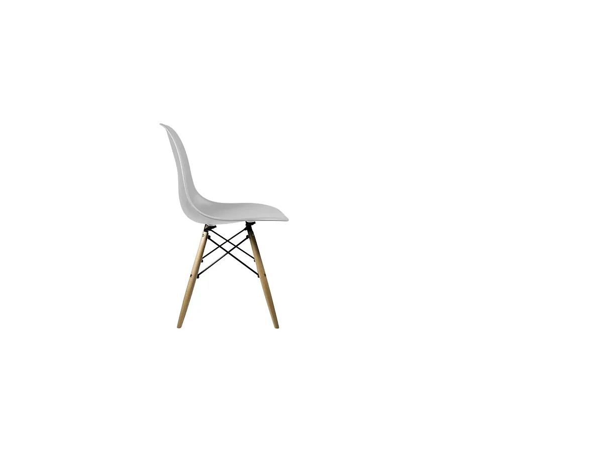 Pack de 4 sillas para cocina o comedor Paris acabado gris, 82 cm(alto)46 cm(ancho)51 cm(la