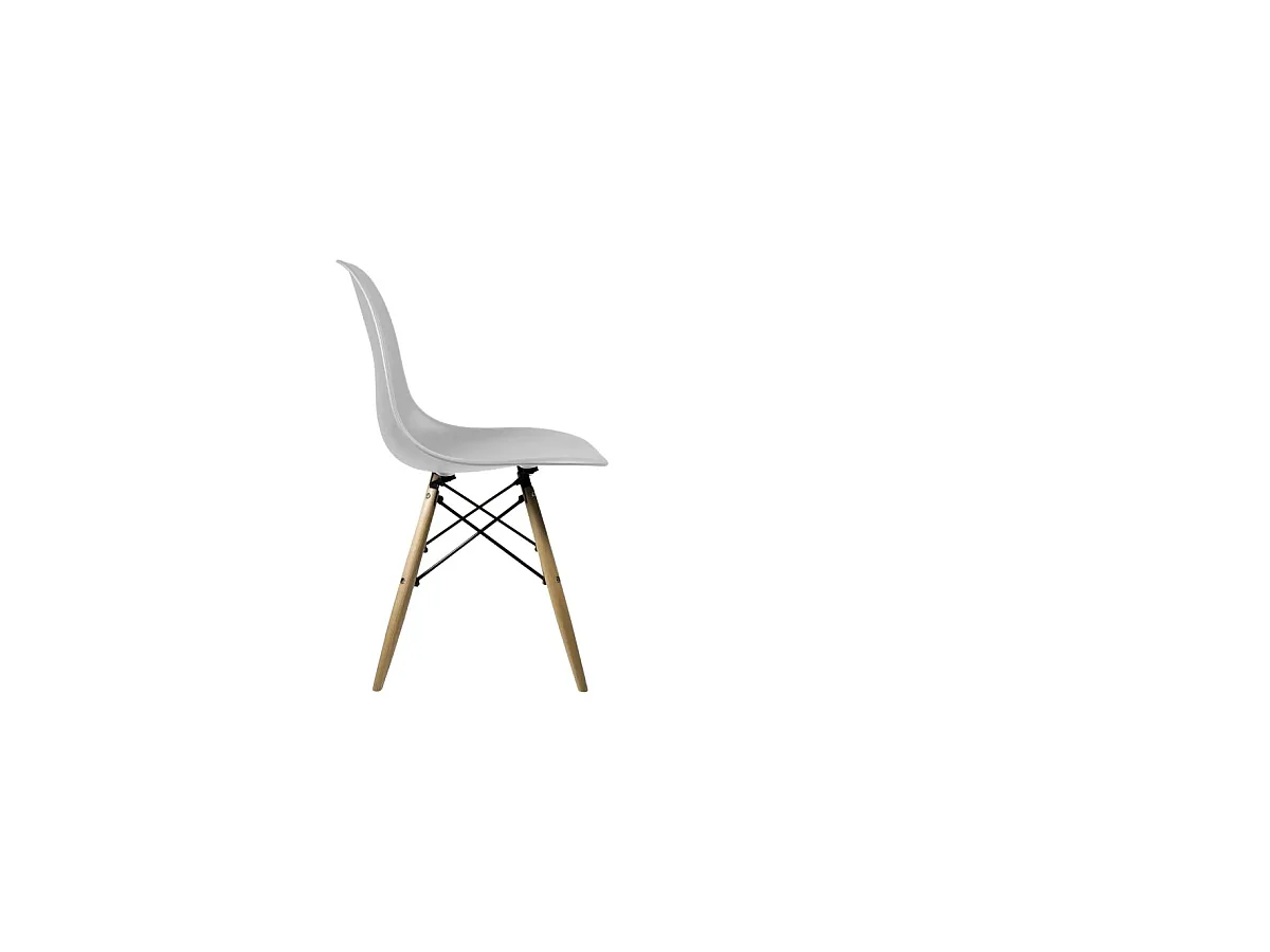 Pack de 4 sillas para cocina o comedor Paris acabado gris, 82 cm(alto)46 cm(ancho)51 cm(la