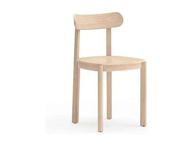 Pack de 2 sillas modelo Nara acabado natural claro, 44cm(ancho) 76cm(alto) 45.5cm (fondo)