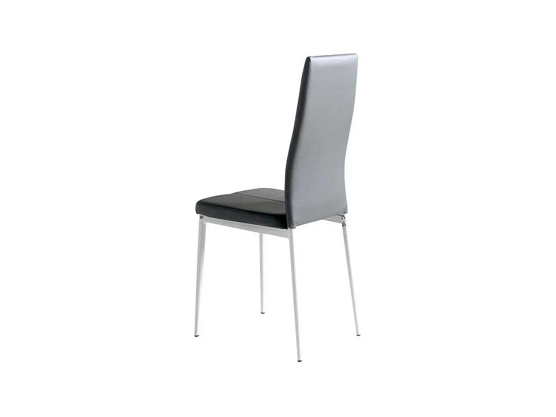 Pack 4 sillas Marta en acabado gris, 42 x 47 x 98 (largo x ancho x alto)