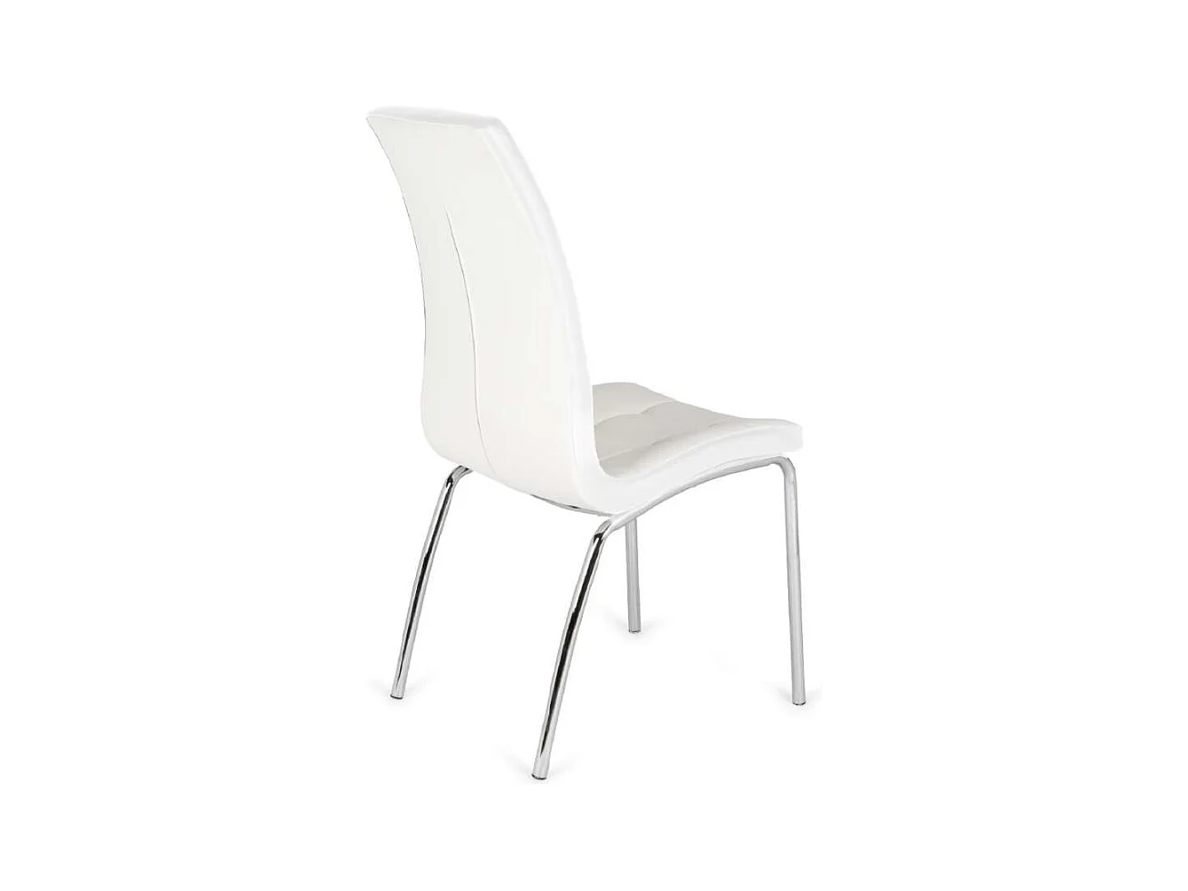 Pack de 4 sillas San Sebastián tapizado en polipiel blanco. 42 cm(ancho ) 96 cm(altura) 5