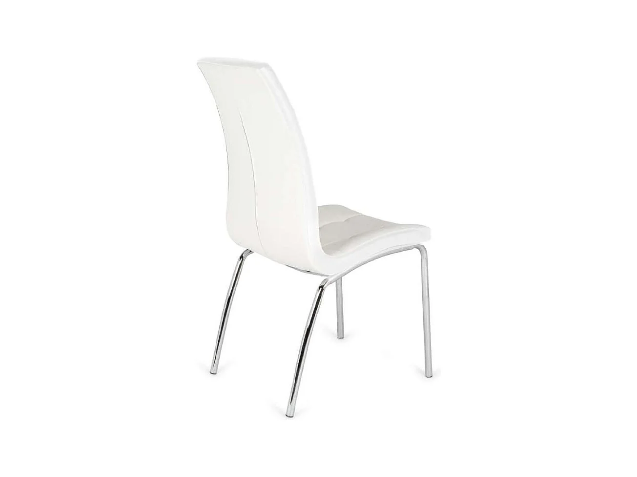 Pack de 4 sillas San Sebastián tapizado en polipiel blanco. 42 cm(ancho ) 96 cm(altura) 5