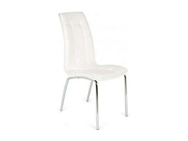 Pack de 4 sillas San Sebastián tapizado en polipiel blanco. 42 cm(ancho ) 96 cm(altura) 5