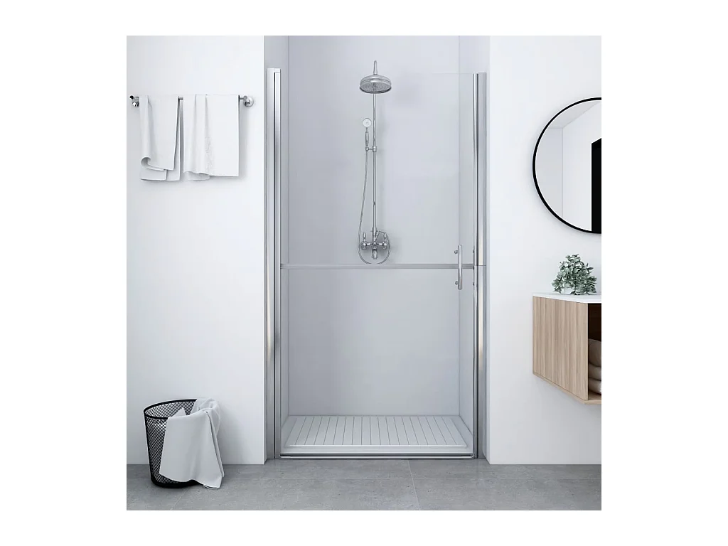 Danesfort  Puerta de ducha de vidrio templado 91x195 cm