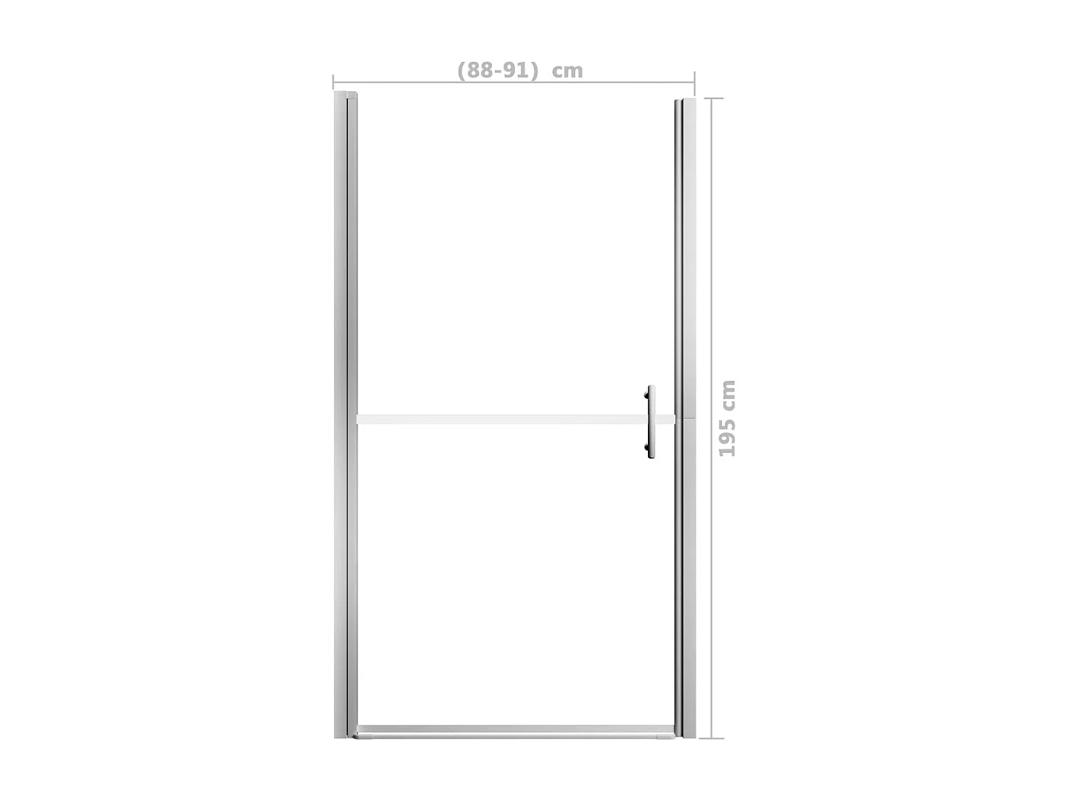 Danesfort  Duschtür Hartglas 91x195 cm