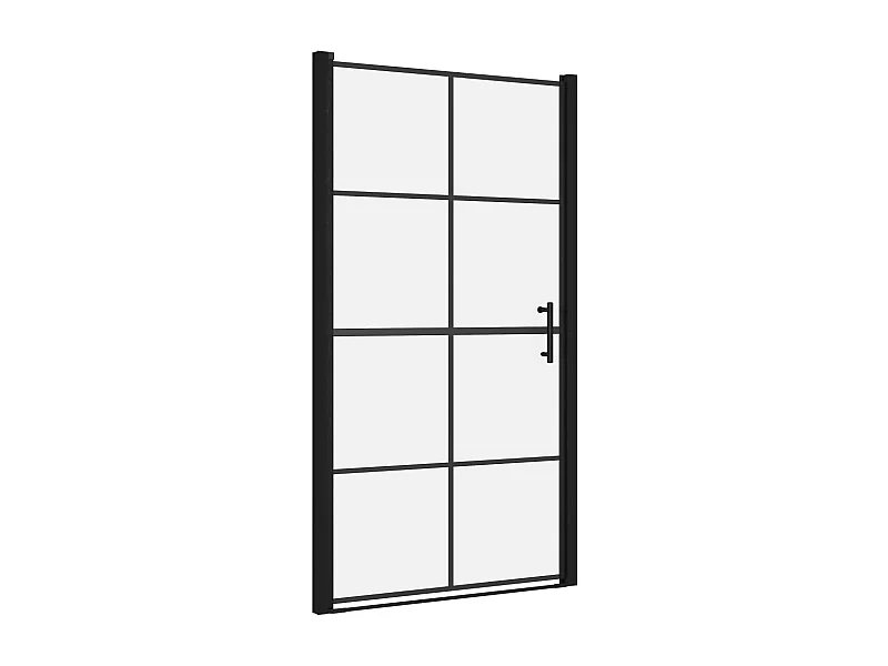 Juhani  Duschtür Hartglas 100x178 cm Schwarz