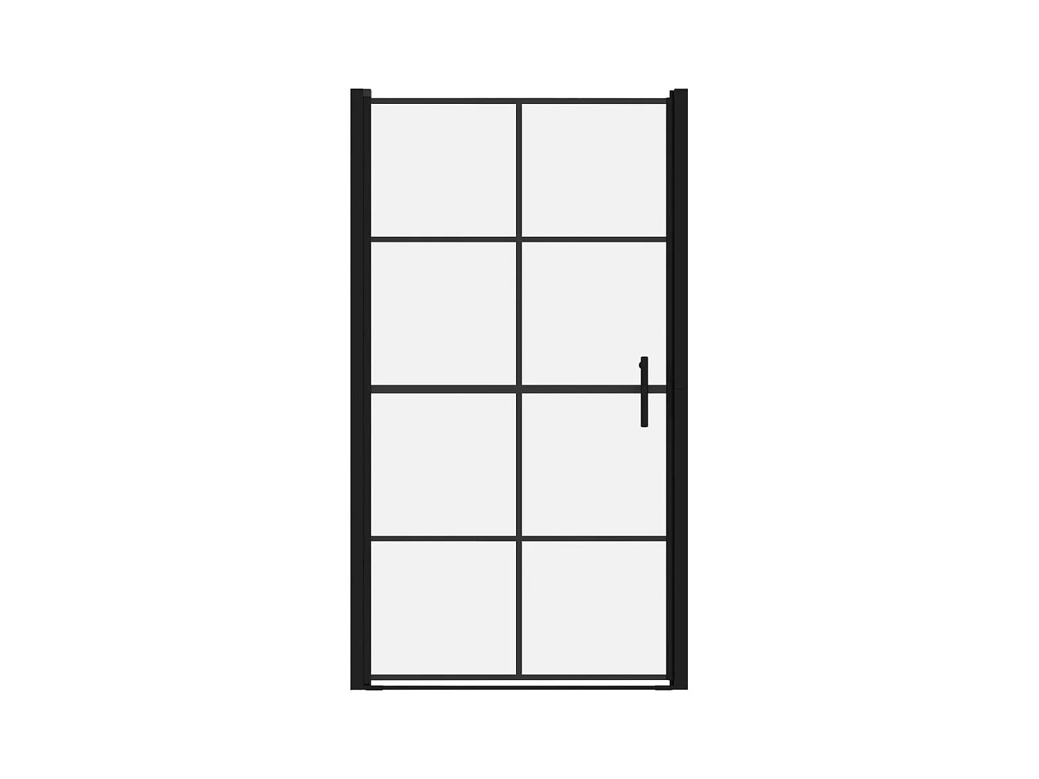 Juhani  Porte de douche verre trempé 100x178 cm noir