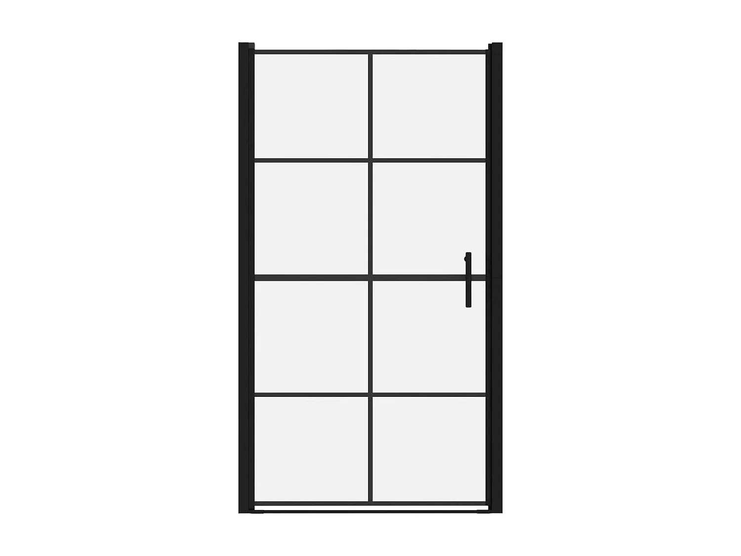 Juhani  Douchedeur 100x178 cm gehard glas zwart