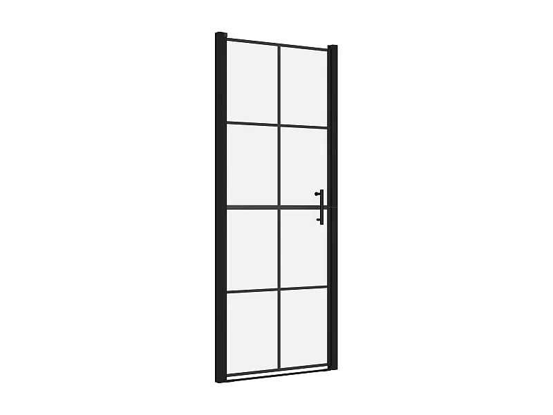 Juhani  Duschtür Hartglas 81x195 cm Schwarz