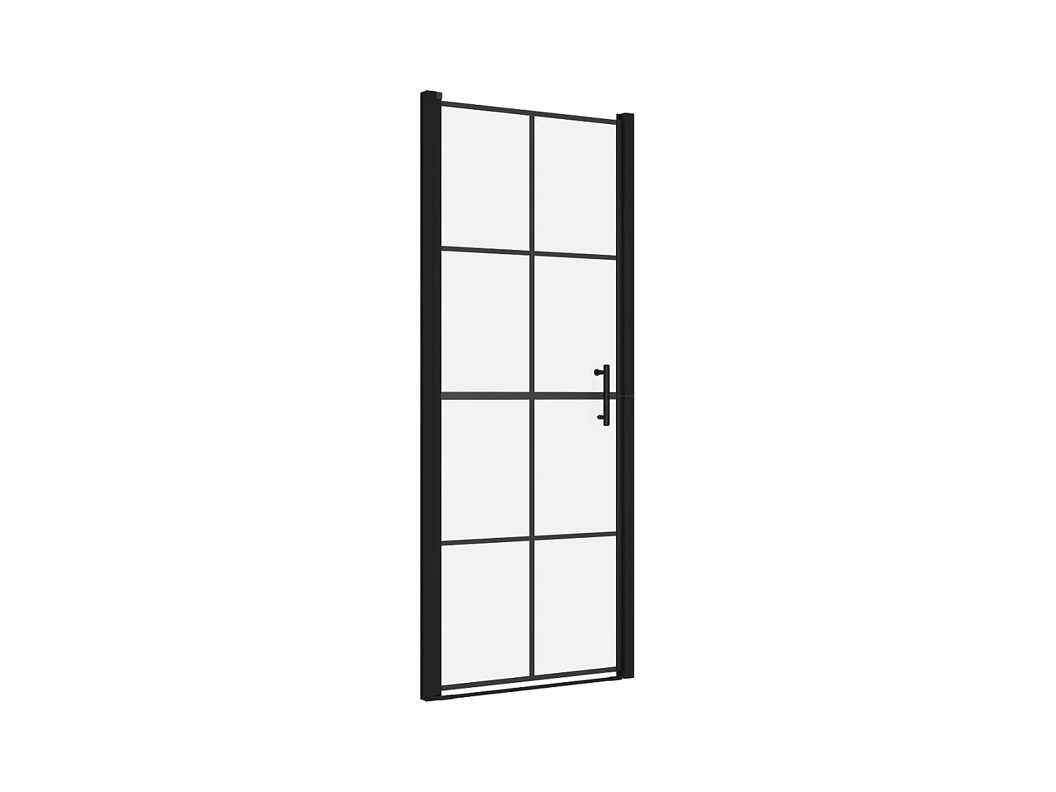 Juhani  Porte de douche Verre trempé 81x195 cm Noir