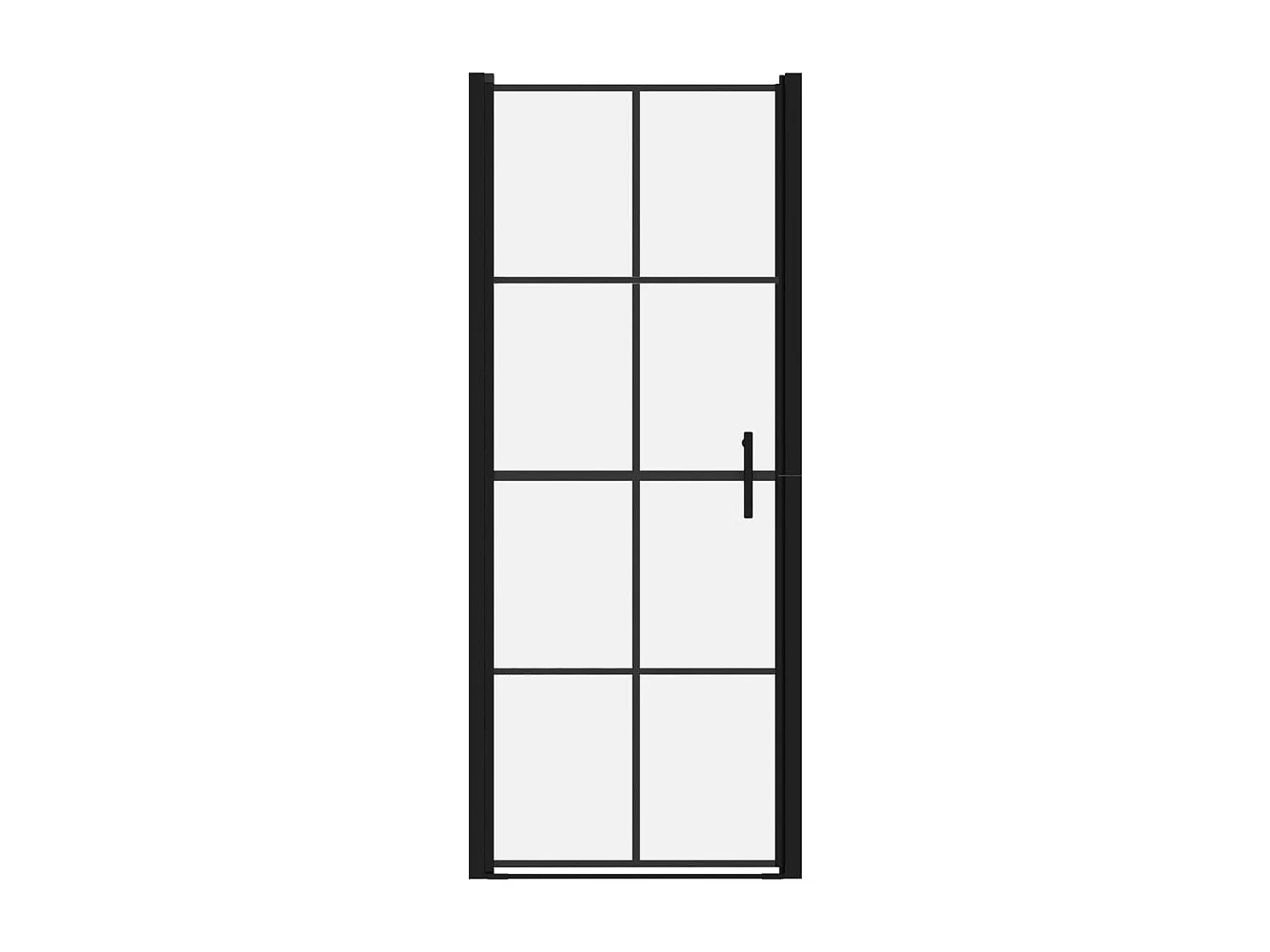 Juhani  Douchedeuren 81x195 cm gehard glas zwart