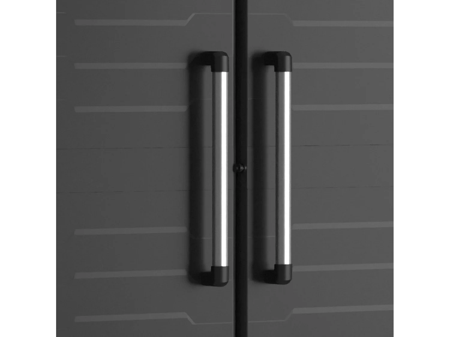 Szafka na miotły ogrodowe z żywicy "Cindy" z półkami wewnętrznymi i podniesionymi nóżkami cm65x45 182h