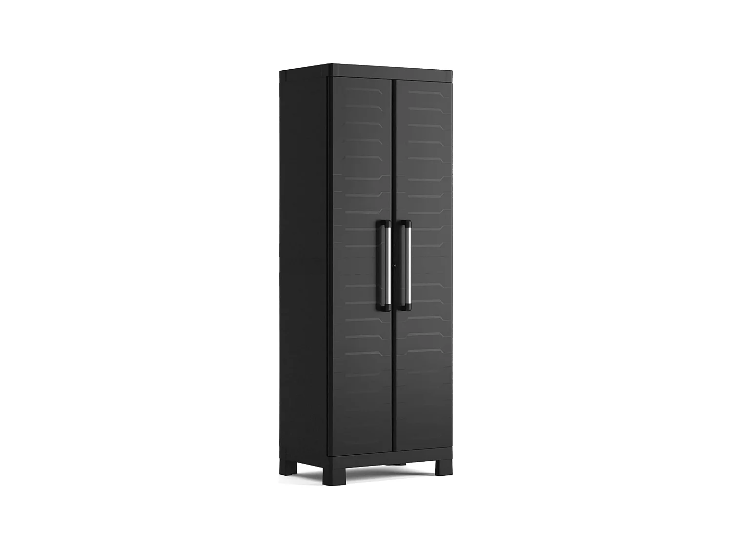 Armoire de jardin en résine "Cindy" à étagères intérieures et pieds surélevés cm 65x45 182h