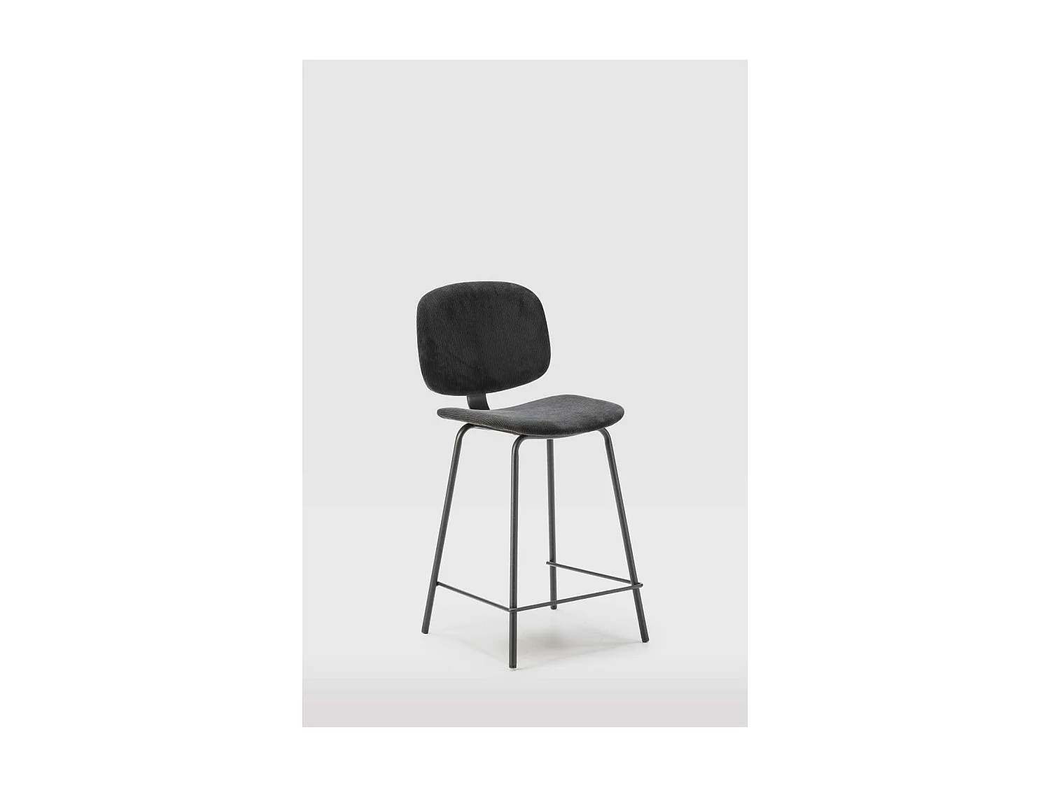 Pack de 2 taburetes modelo MARIO acabado negro, 65/98cm(alto) 50cm(ancho) 44cm (largo)