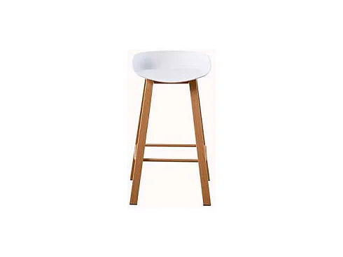 Pack de 2 taburetes Goya en blanco. 78cm(alto) 42cm(ancho) 51cm(fondo)