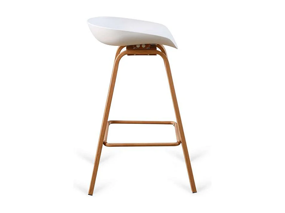 Pack de 2 taburetes Goya en blanco. 78cm(alto) 42cm(ancho) 51cm(fondo)