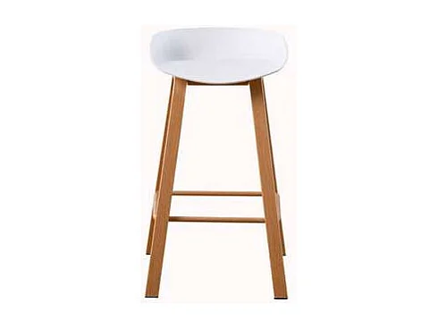 Pack de 2 taburetes Goya en blanco. 78cm(alto) 42cm(ancho) 51cm(fondo)