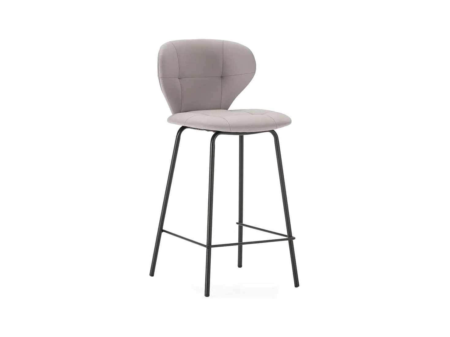 Pack de 2 taburetes modelo Fauna tapizado en polipiel beige, 94cm(alto) 45cm(ancho) 52cm (