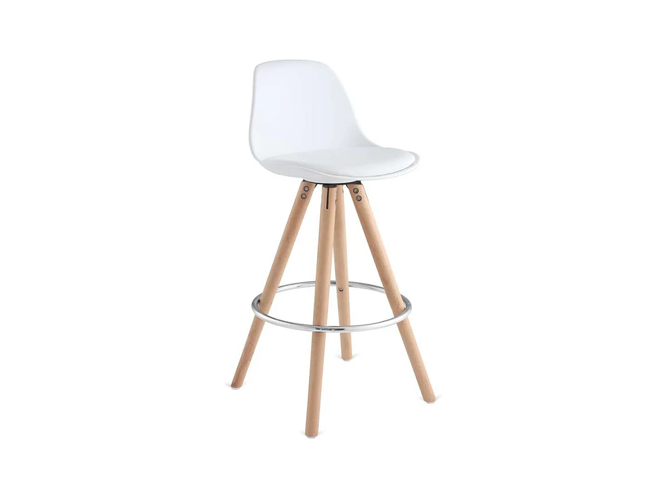 Pack de 2 taburetes Buñuel en blanco. 96 cm(alto)30 cm(ancho)40 cm(fondo)