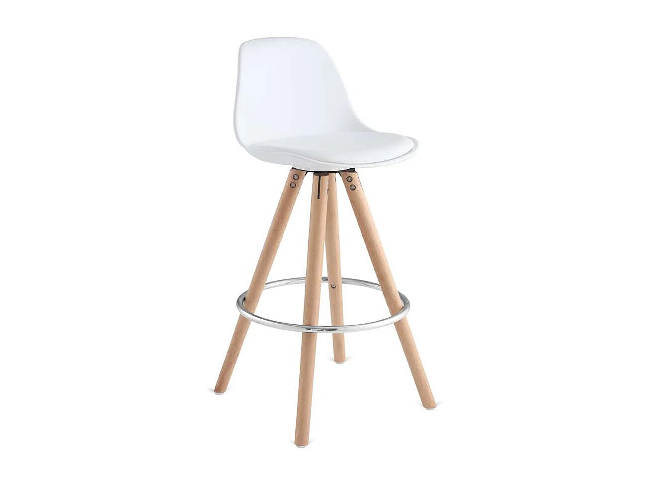 Pack de 2 taburetes Buñuel en blanco. 96 cm(alto)30 cm(ancho)40 cm(fondo)