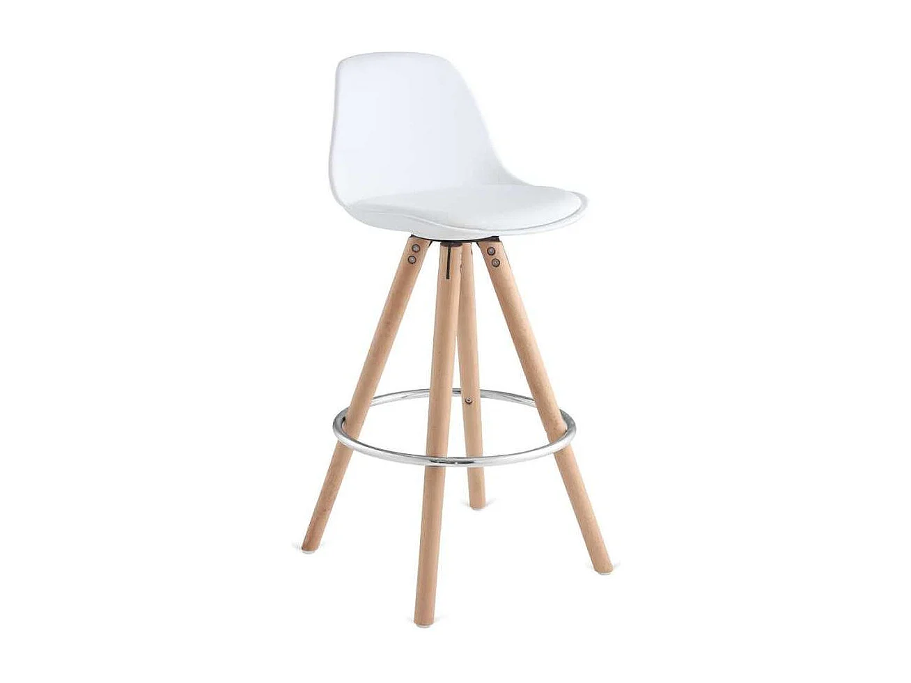 Pack de 2 taburetes Buñuel en blanco. 96 cm(alto)30 cm(ancho)40 cm(fondo)