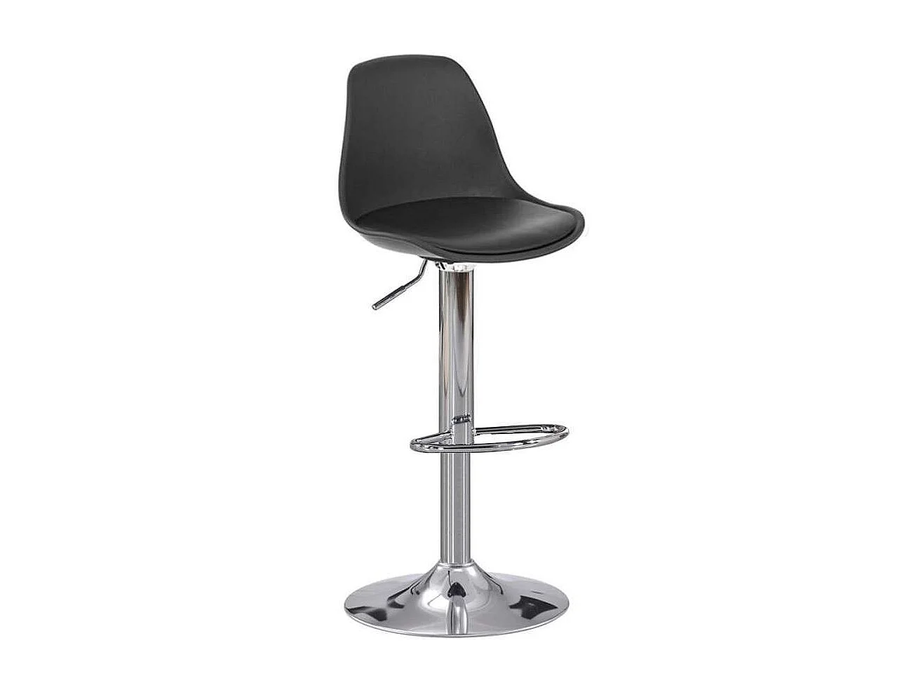 Pack de 2 taburetes regulables modelo Picaso color negro. 38 cm(ancho ) 84-104 cm(altura)