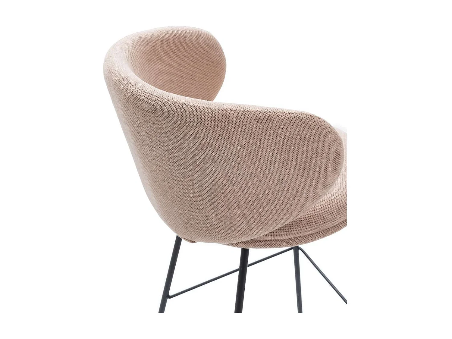 Pack de 2 taburetes modelo Rebeca acabado rosa claro, 99cm(alto) 53cm(ancho) 56cm (largo)