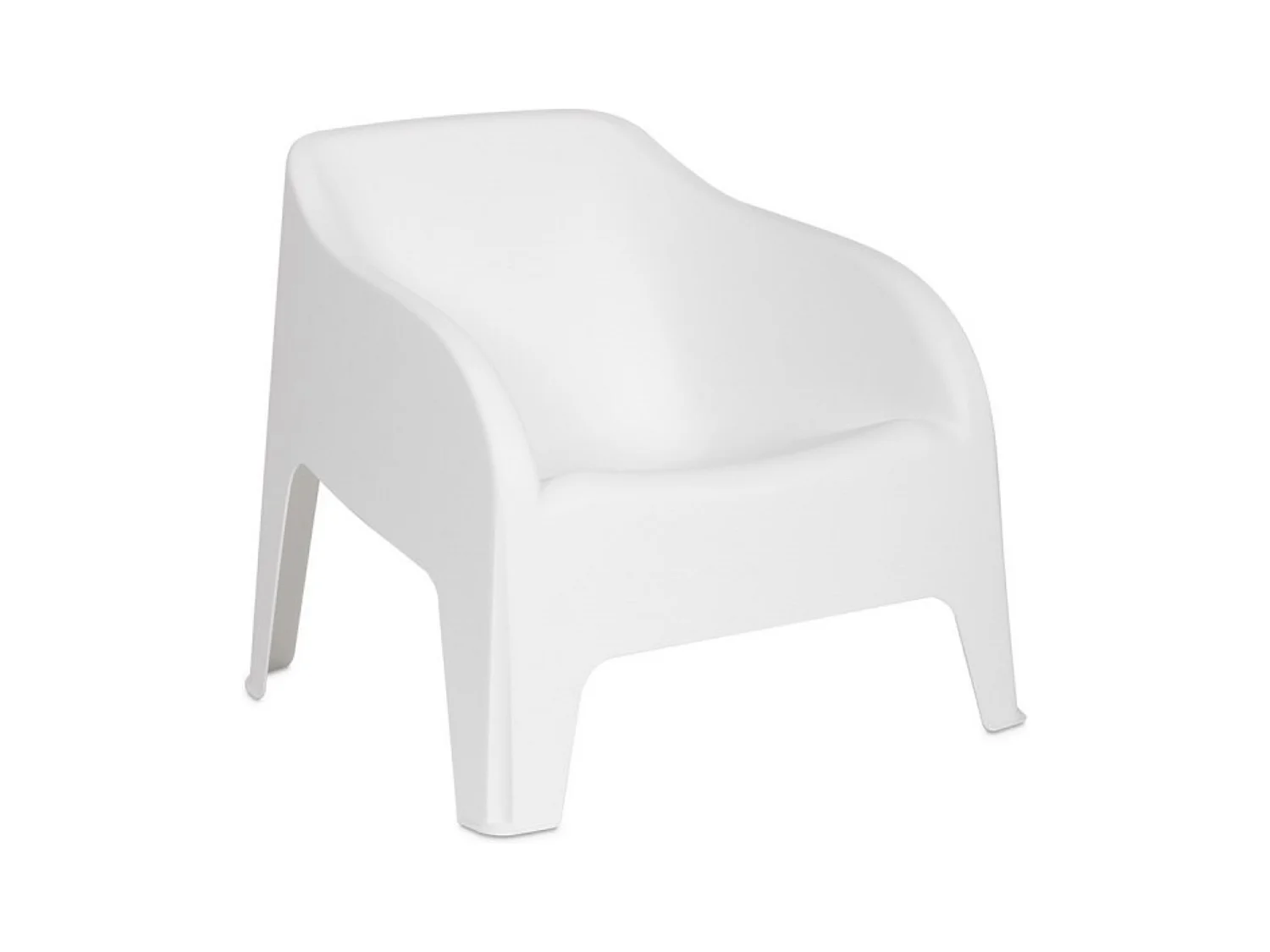 Poltrona de resina para exterior "Polignano" cadeira de jardim empilhável cm 79x76,5 70h