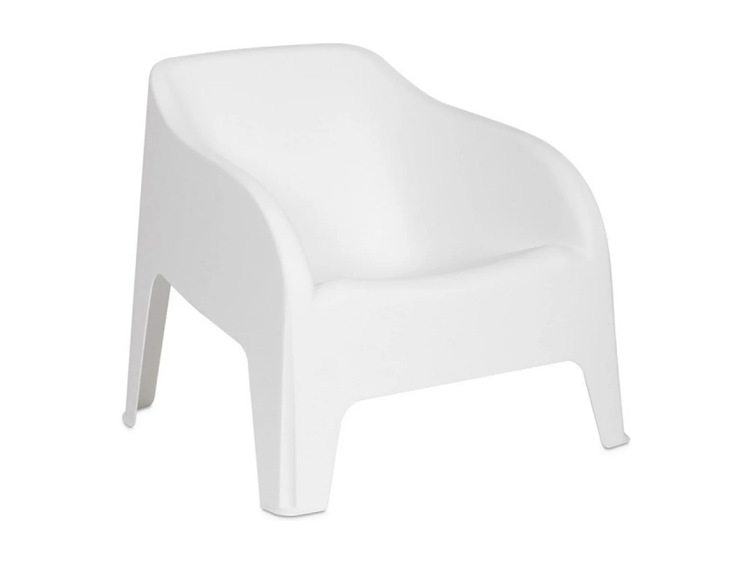 Poltrona de resina para exterior "Polignano" cadeira de jardim empilhável cm 79x76,5 70h