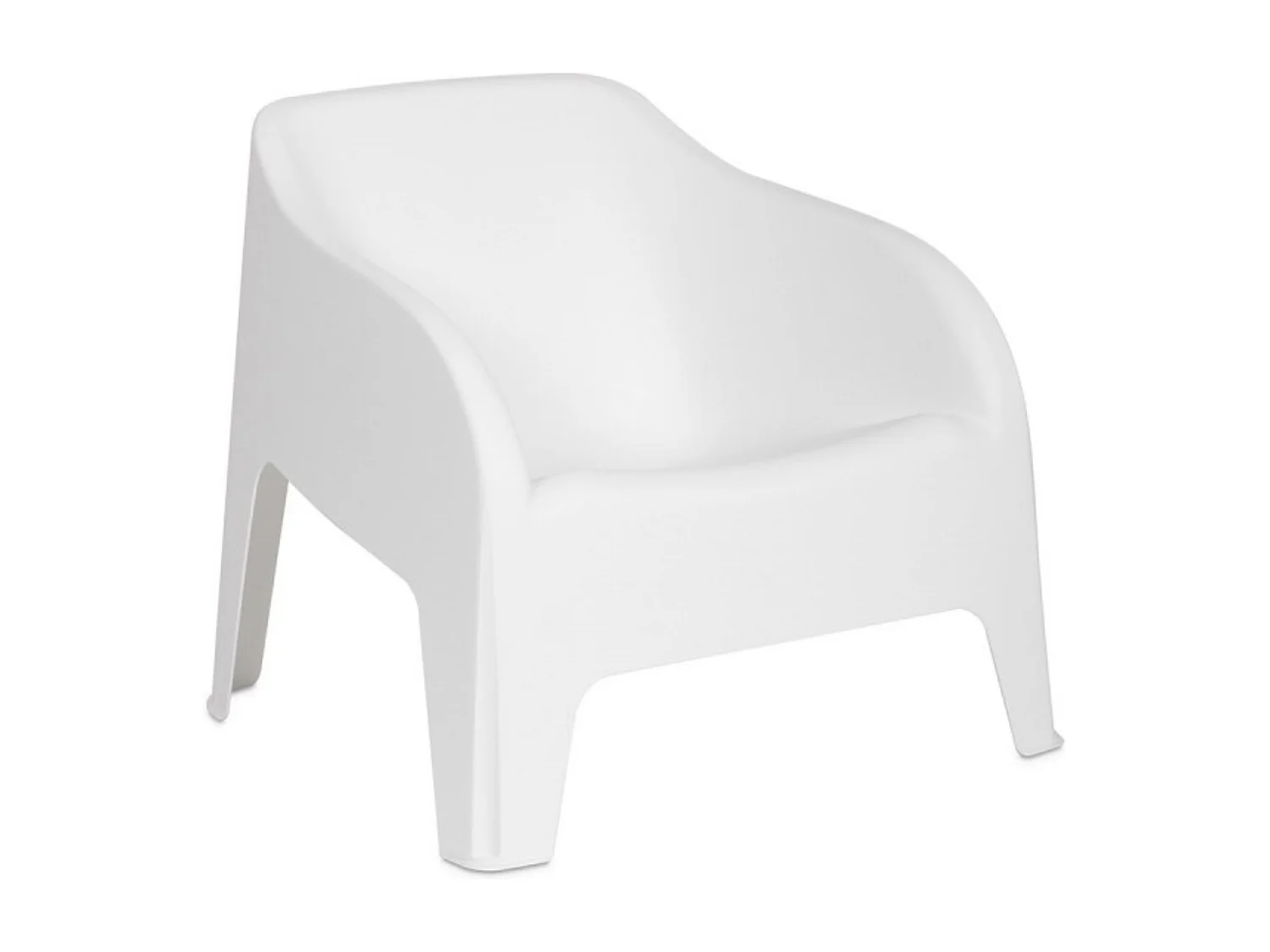 Poltrona de resina para exterior "Polignano" cadeira de jardim empilhável cm 79x76,5 70h