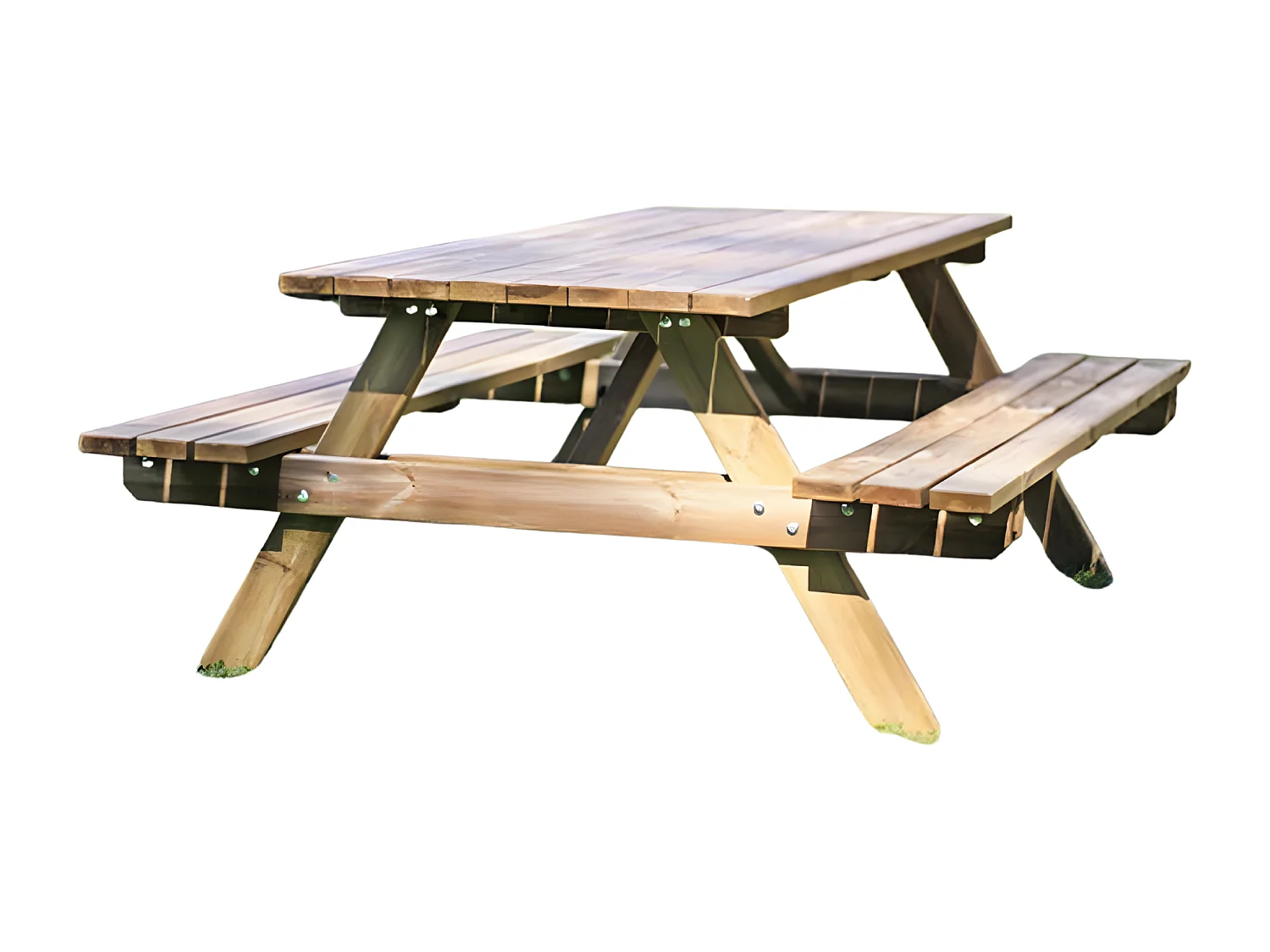 Table d'extérieur "Easy" en bois de pin traité autoclave cm 178x154 72h