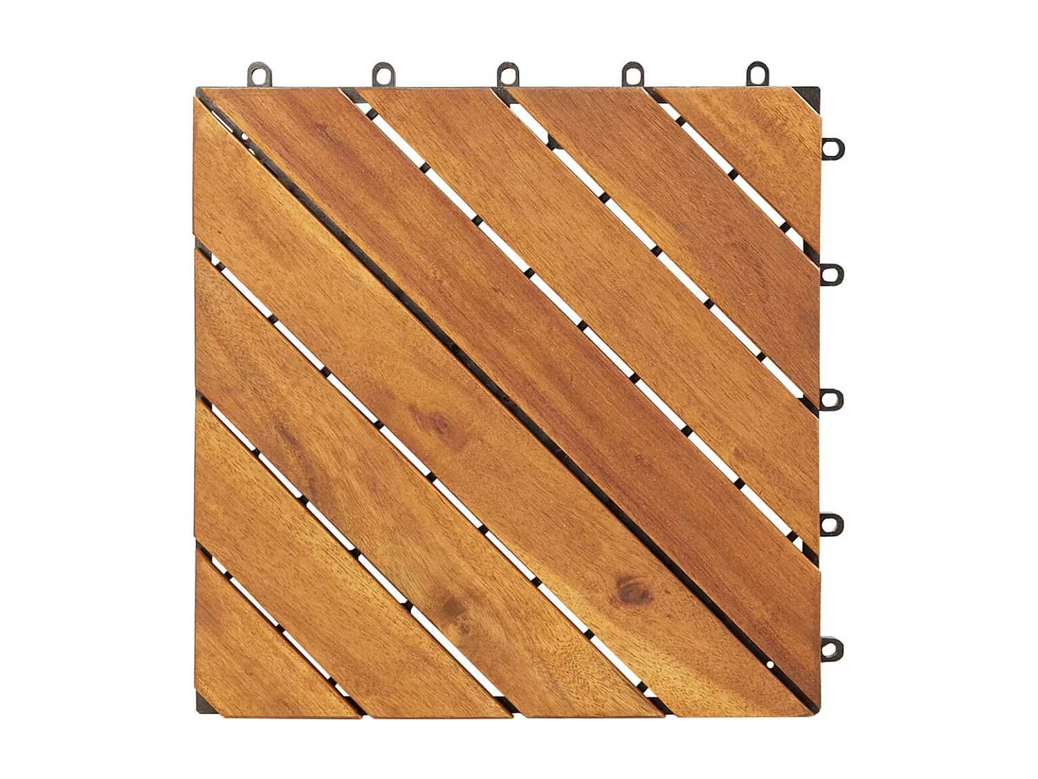 Prolenta Premium -  Tuiles de terrasse 30 pcs Marron 30x30 cm Bois massif d'acacia