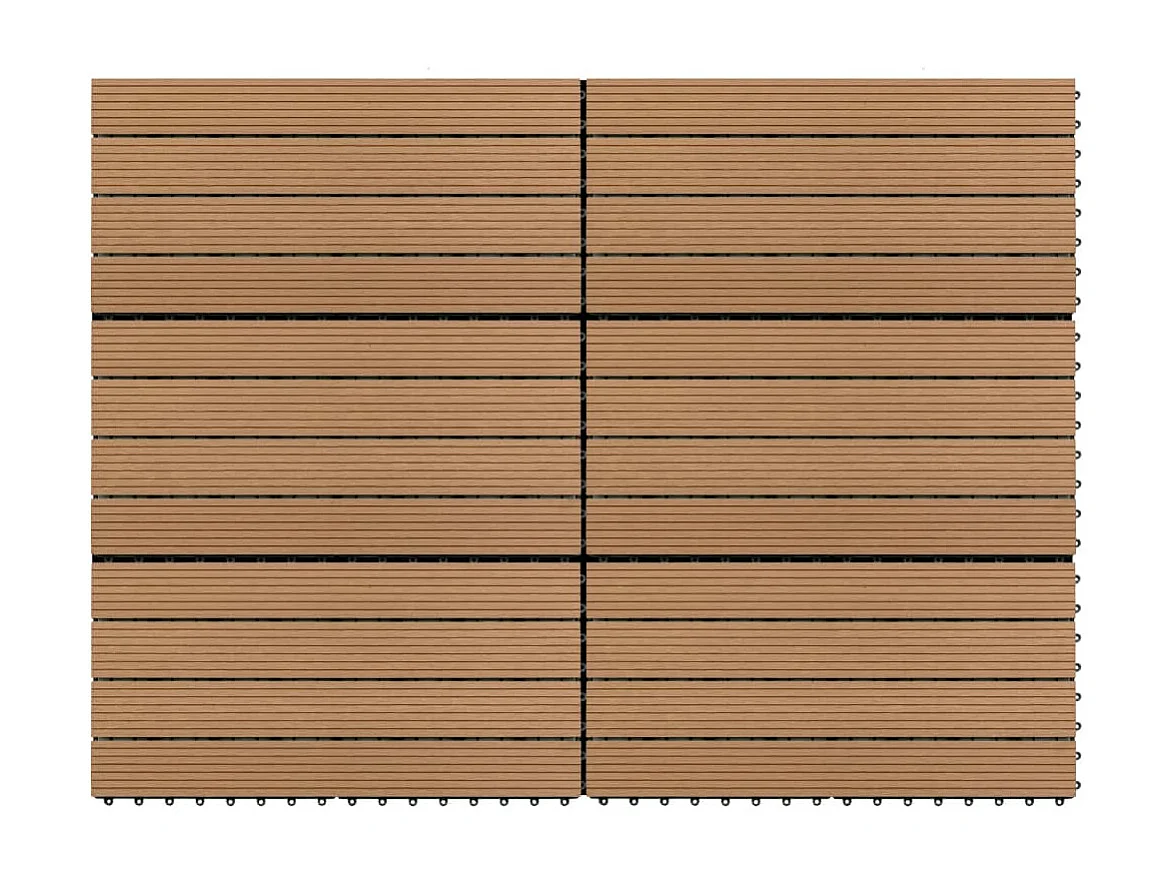 Prolenta Premium -  Terrastegels 6 st 60x30 cm 1,08 m² HKC bruin