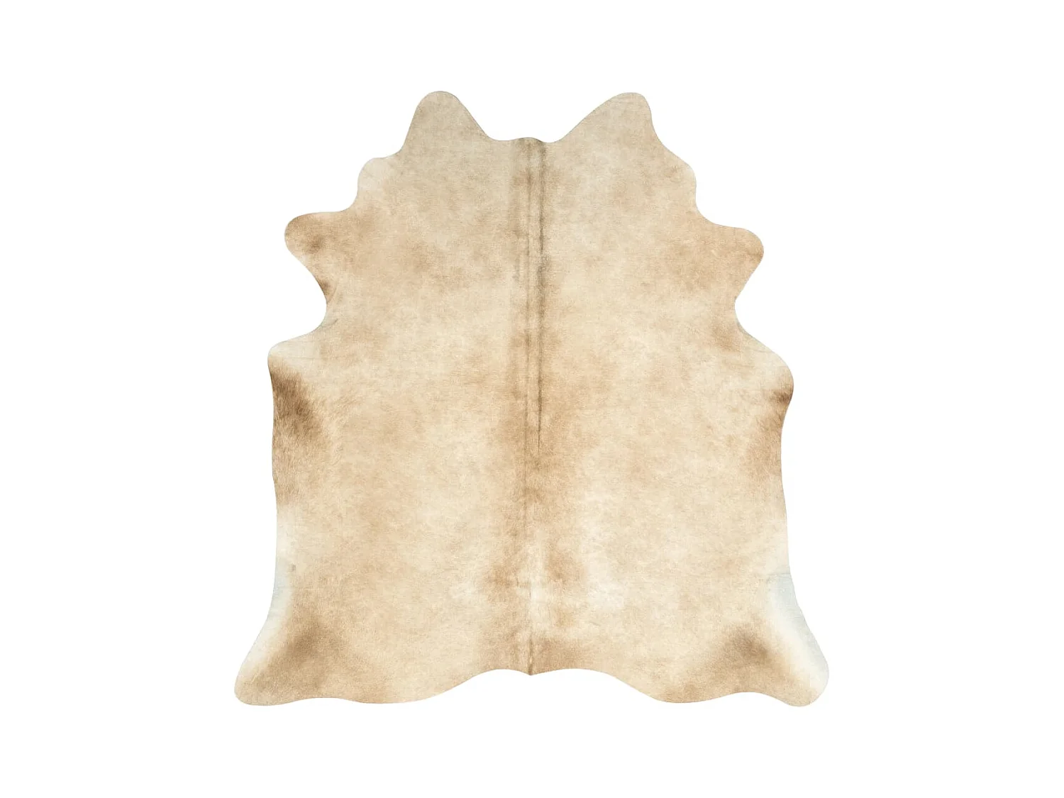 Ardpatrick  Alfombra de piel de vaca auténtica beige 150x170 cm