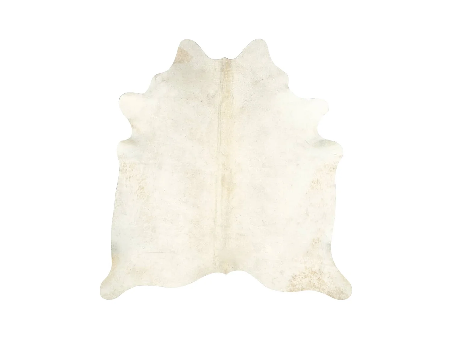 Ardpatrick  Alfombra de piel de vaca auténtica beige 150x170 cm