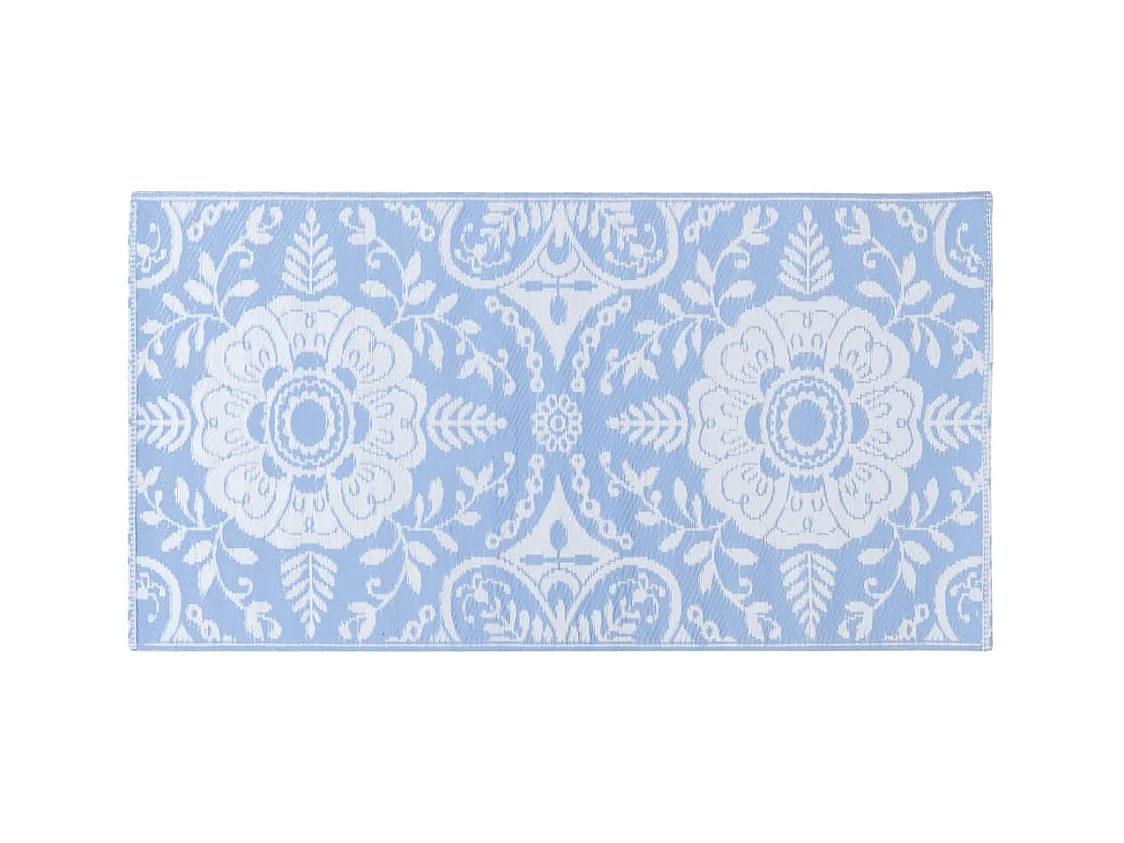 Seran  Tapis d'extérieur ARAKIL Bleu azuré 80x150 cm PP