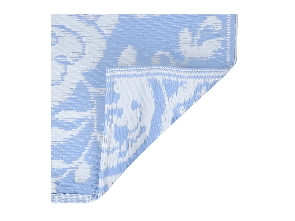 Seran  Tapis d'extérieur ARAKIL Bleu azuré 80x150 cm PP