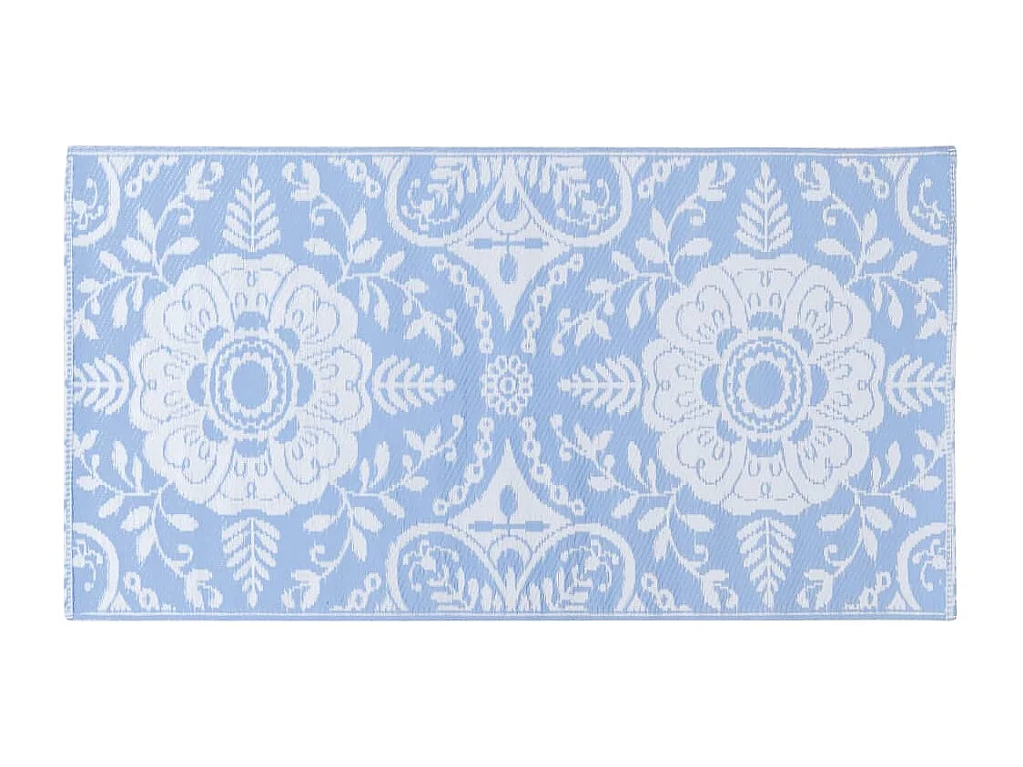 Seran  Tapis d'extérieur ARAKIL Bleu azuré 80x150 cm PP