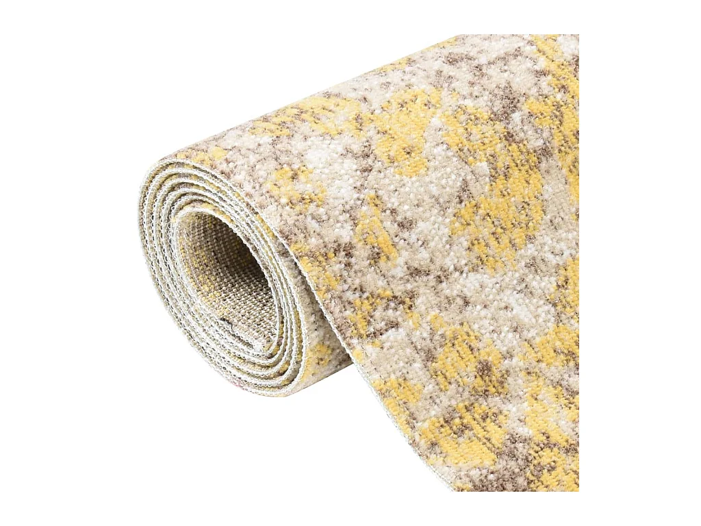 Casey  Buitenkleed platgeweven 80x150 cm geel