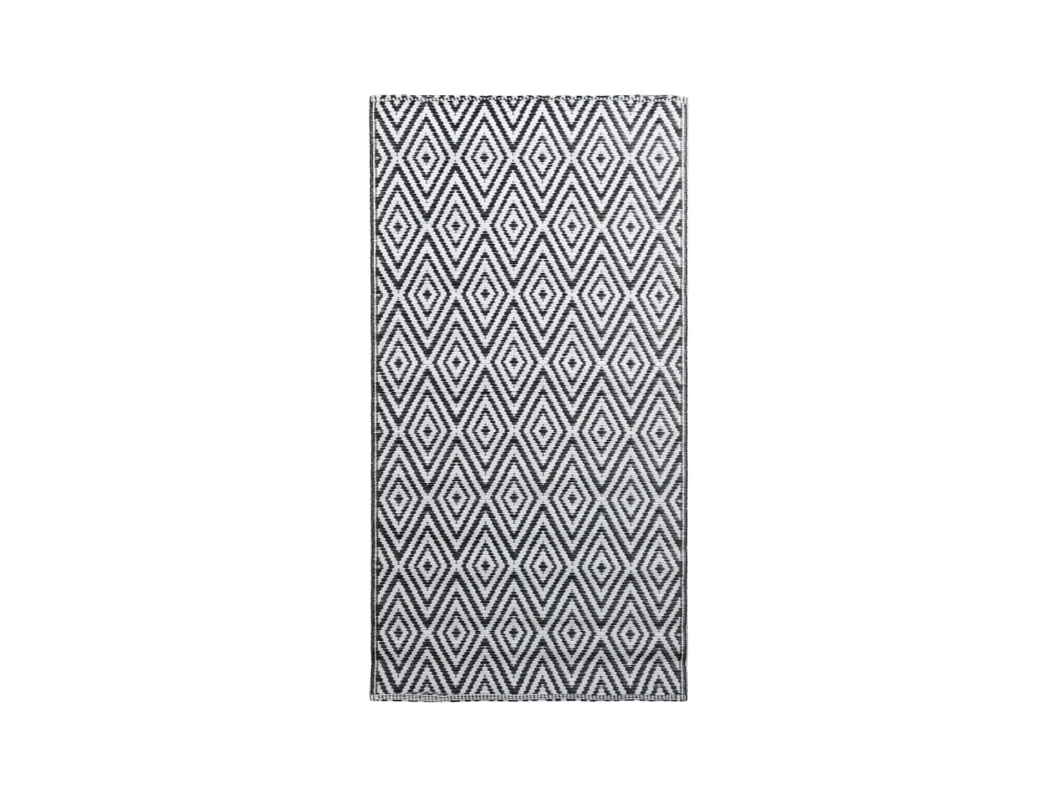 Seran  Outdoor-Teppich ARAKIL Weiß und Schwarz 190x290 cm PP