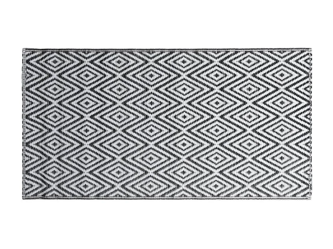 Seran  Tapis d'extérieur ARAKIL Blanc et noir 190x290 cm PP