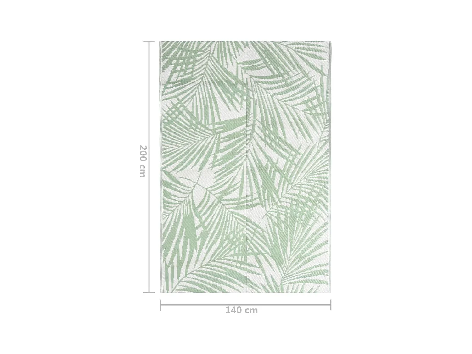 Seran  Tapis d'extérieur ARAKIL Vert 140x200 cm PP