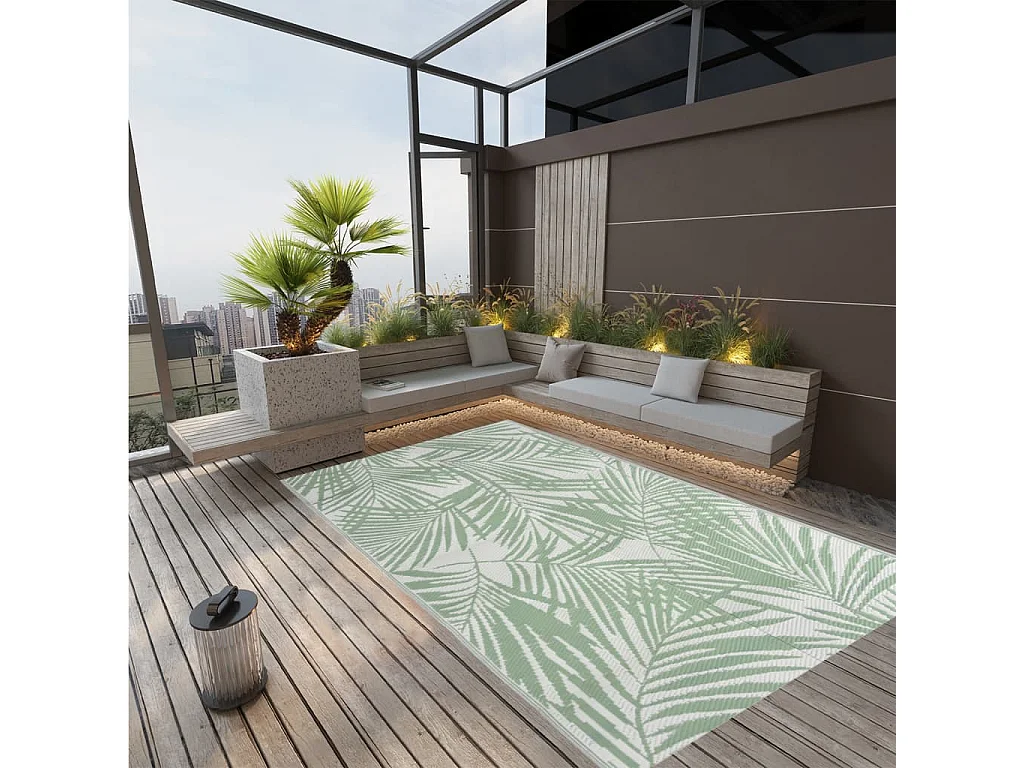 Seran  Tapis d'extérieur ARAKIL Vert 140x200 cm PP