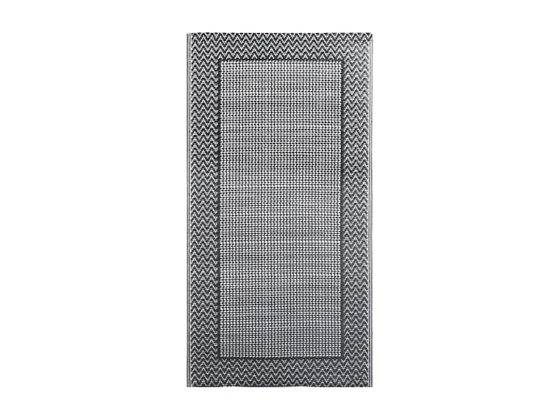 Seran  Tapis d'extérieur Gris 80x150 cm PP